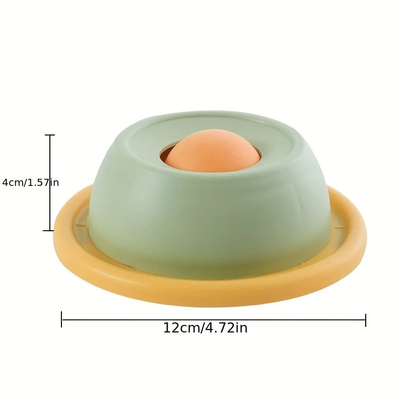 Katzen Leck-Matte mit Drehball – Slow Feeder für Katzen