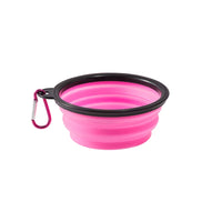 Faltbarer Reisenapf für Hunde mit Karabiner | 350 ml, 4-fach klappbar