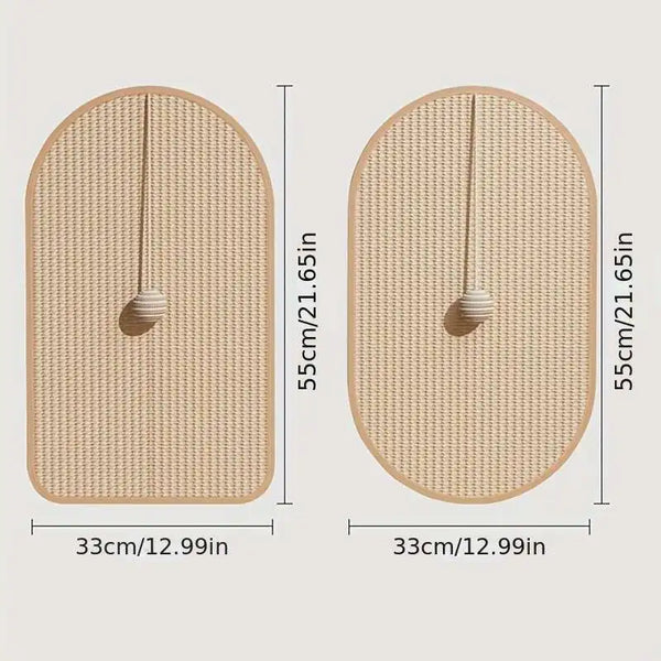 Sisal Scratch Pad for Cats - Self-adhesive, durable